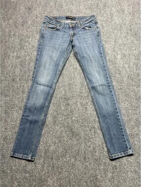 Levi’s 524 Too Superlow Skinny Jeans Women’s 1 Short Medium Wash Blue Denim